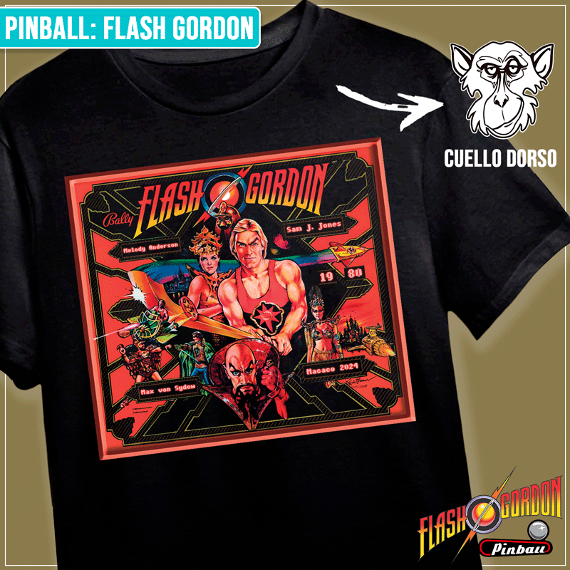 Remera "Flash Gordon Pinball"