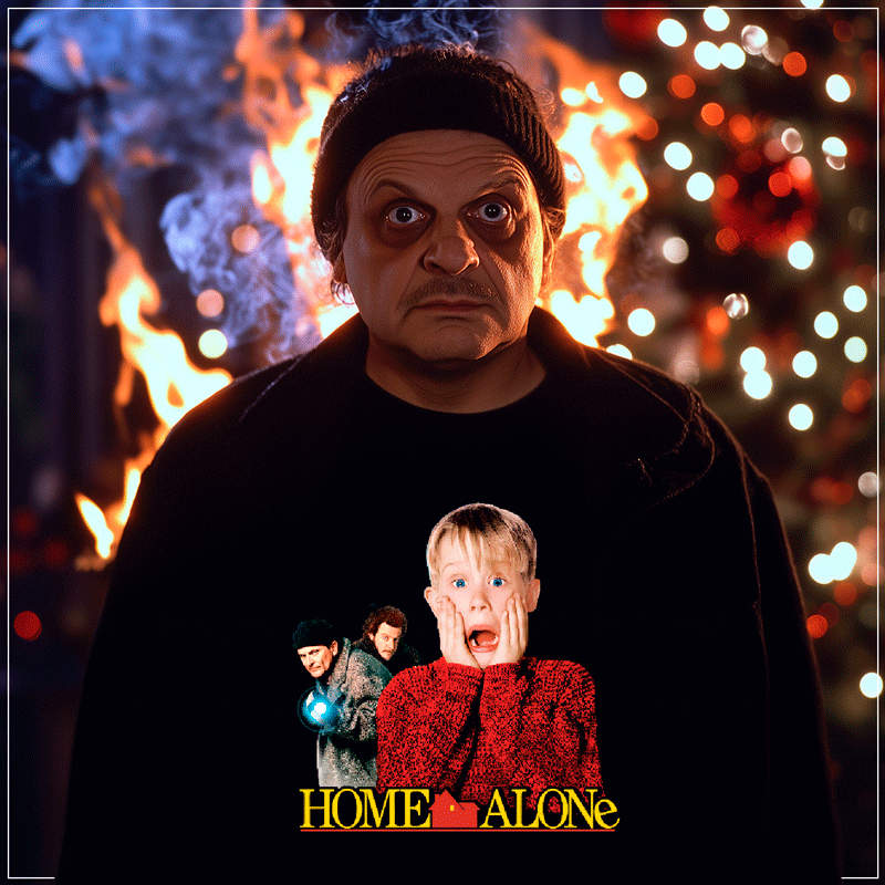 Remera "Mi pobre angelito 1: Solo en casa" - Imagen 2