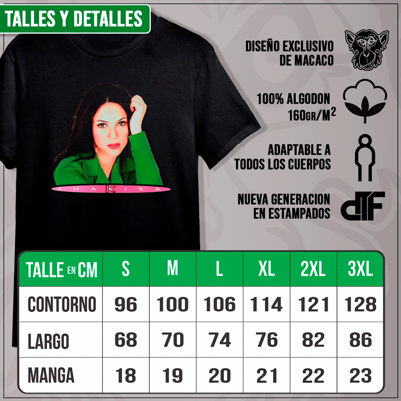 Remera "Shakira: Cuando encaraba” - Imagen 3