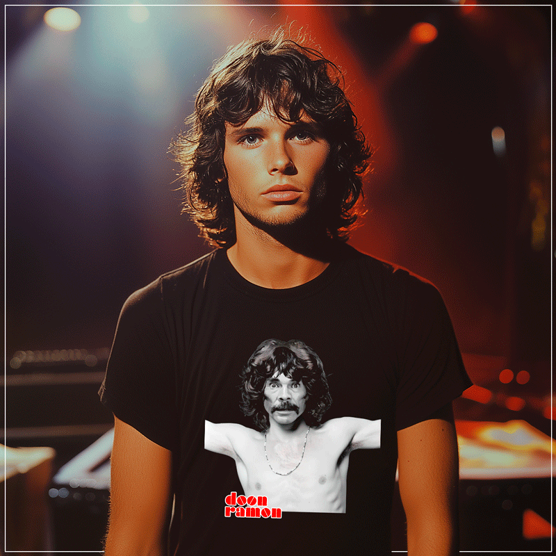 Remera "Doon Ramon: Jim Morrison Mashup" - Imagen 2