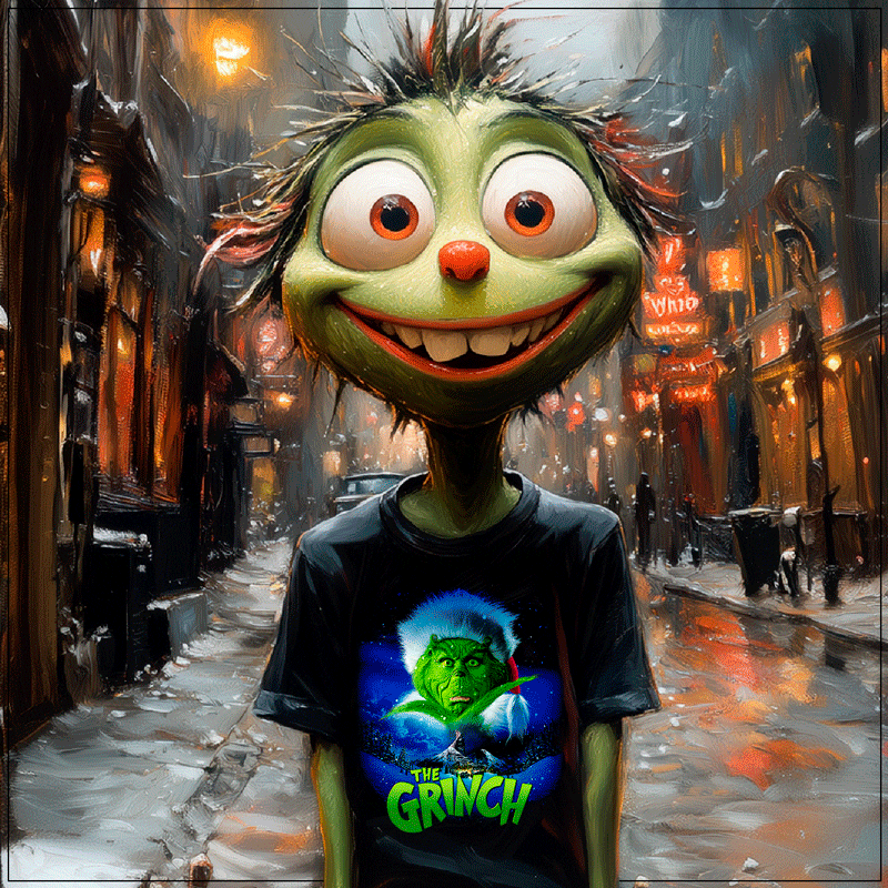 Remera "El Grinch: Afiche de Jim" - Imagen 2