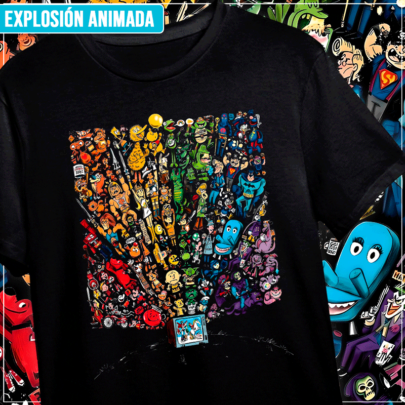 Remera "Explosión Animada"