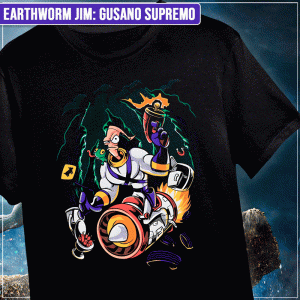 Remera "Earthworm Jim: Gusano Supremo"