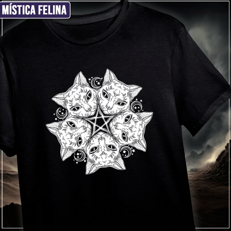 Remera "Mística Felina"