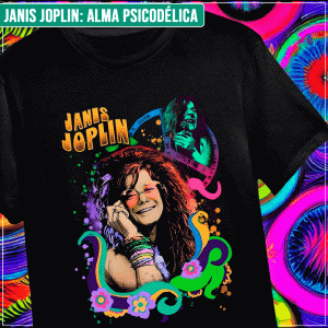 Remera "Janis Joplin: Alma psicodélica"