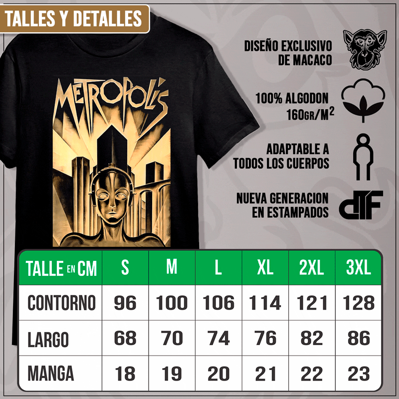 Remera "Metrópolis: Afiche original" - Imagen 3