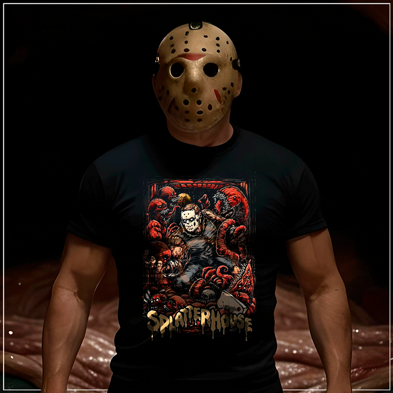 Remera "Splatterhouse: Le pusieron Rick a Jason" - Imagen 2