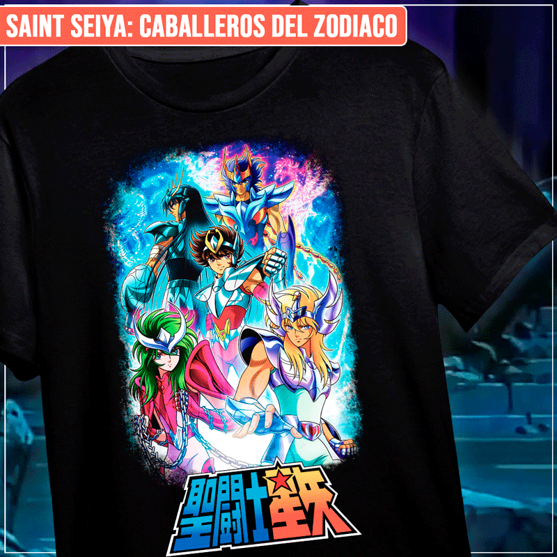 Remera "Saint Seiya: Caballeros Del Zodiaco"