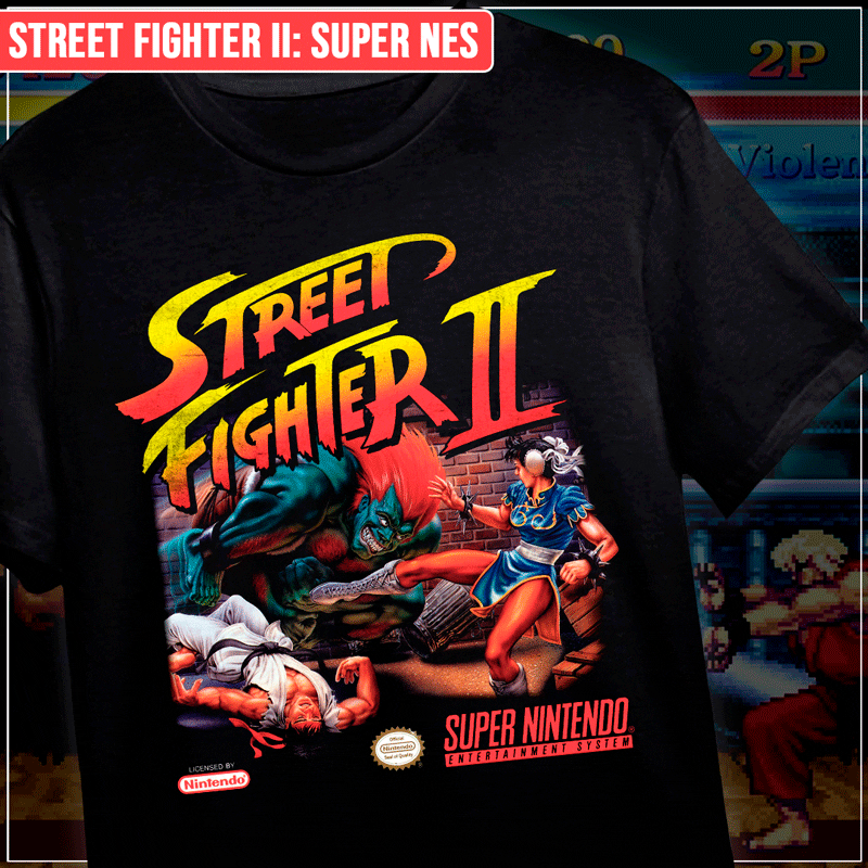 Remera "Street Fighter II: Super Nes"