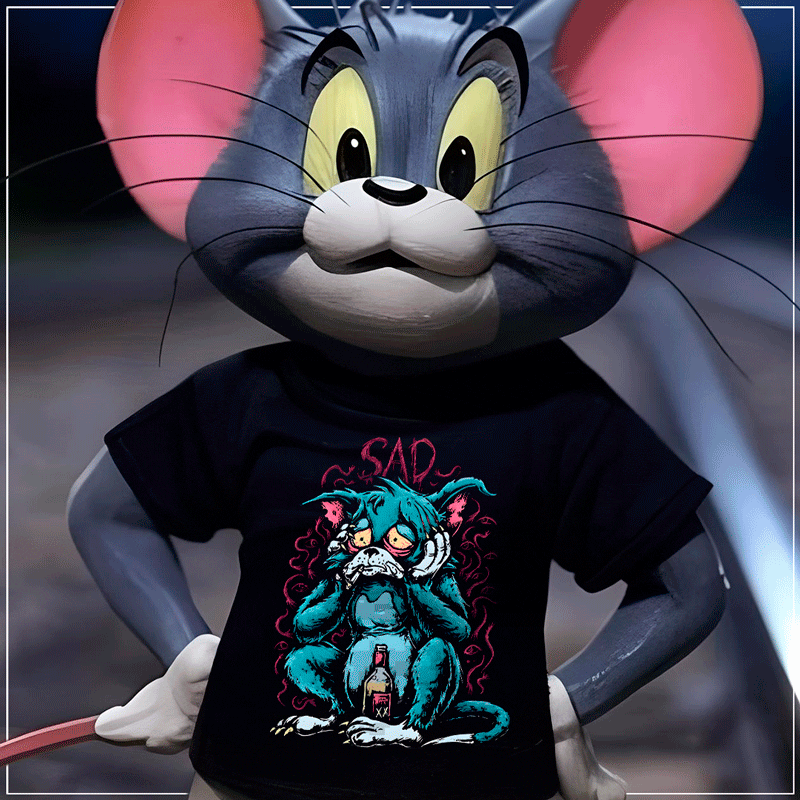 Remera "Thomas Gato Tom Jasper, Sr: Triste" - Imagen 2