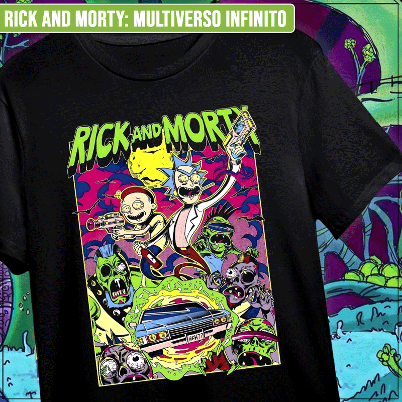 Remera "Rick And Morty: Multiverso Infinito"
