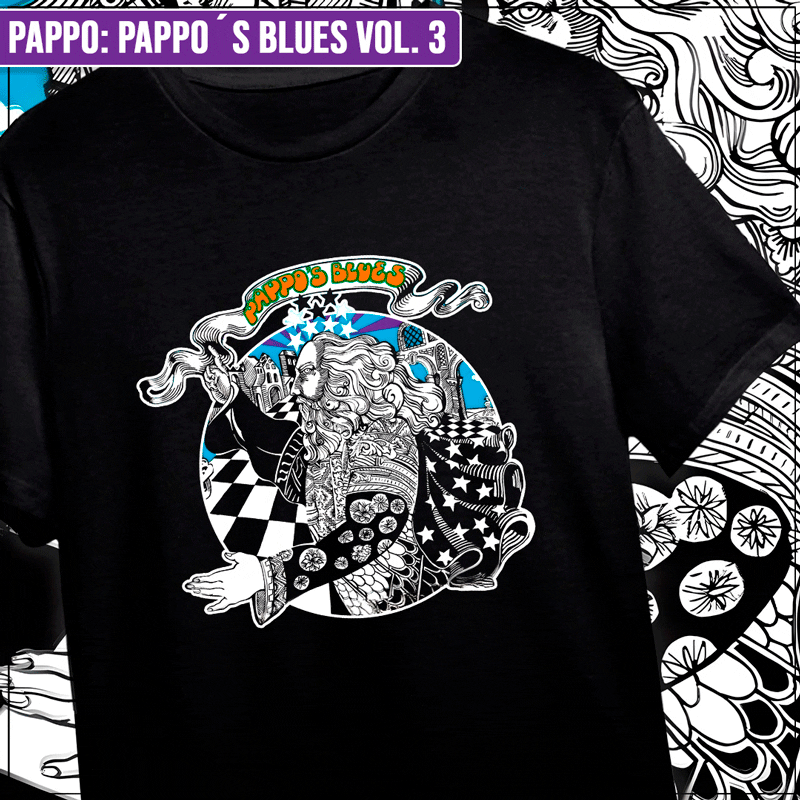 Remera "Pappo Pappo´s Blues Vol. 3"