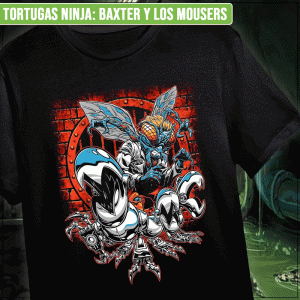 Remera "Tortugas Ninja: Baxter y los Mousers"
