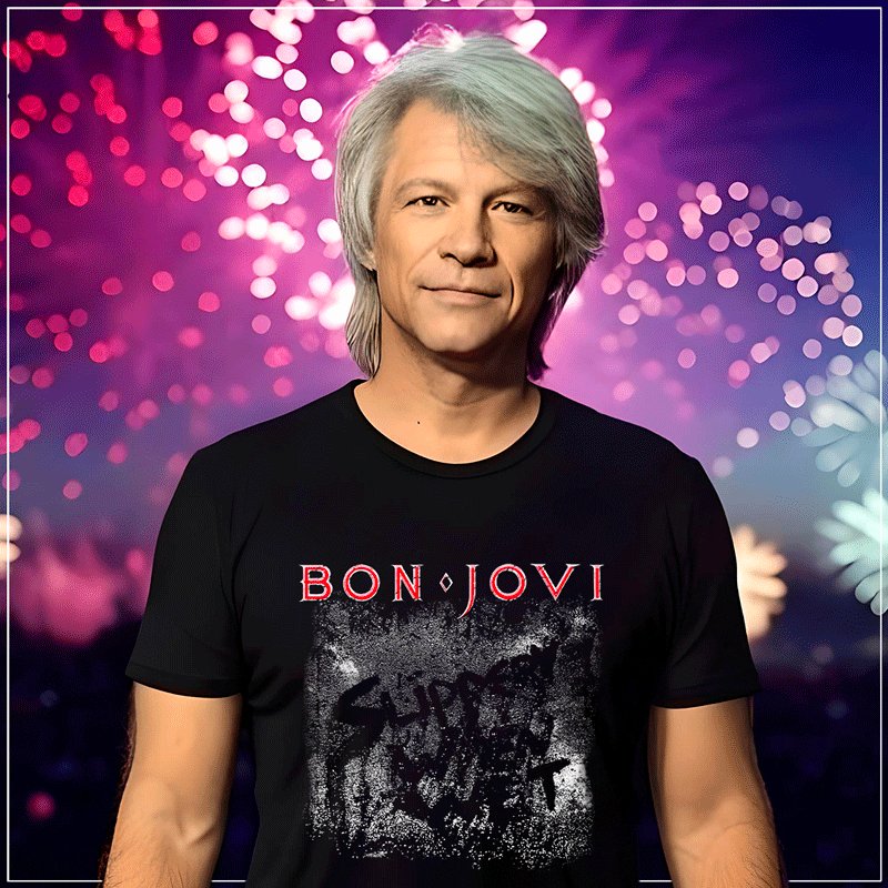 Remera "Bon Jovi: Slippery When Wet" - Imagen 2