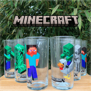 Colección de vasos "Minecraft"