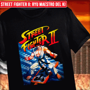 Remera "Street Fighter II: Ryu Maestro del Ki"