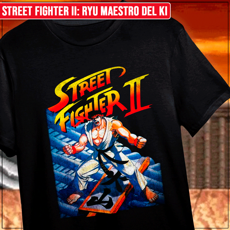 Remera "Street Fighter II: Ryu Maestro del Ki"