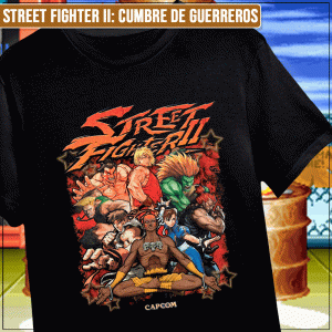 Remera "Street Fighter II: Cumbre de Guerreros"