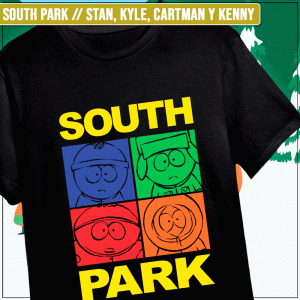 Remera "South Park: Stan, Kyle, Cartman y Kenny"