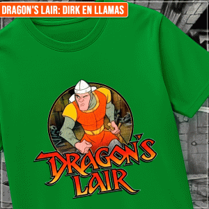 Remera "Dragon's lair: Dirk en Llamas"