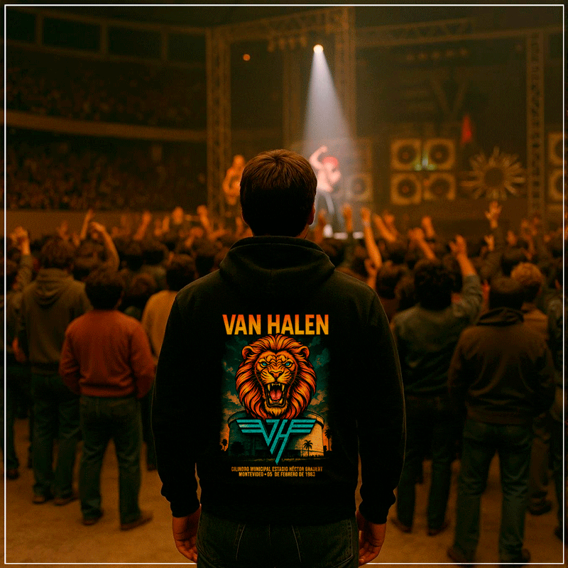 Remera "Van Halen: Cilindo Municipal // Montevideo 1983" - Imagen 5