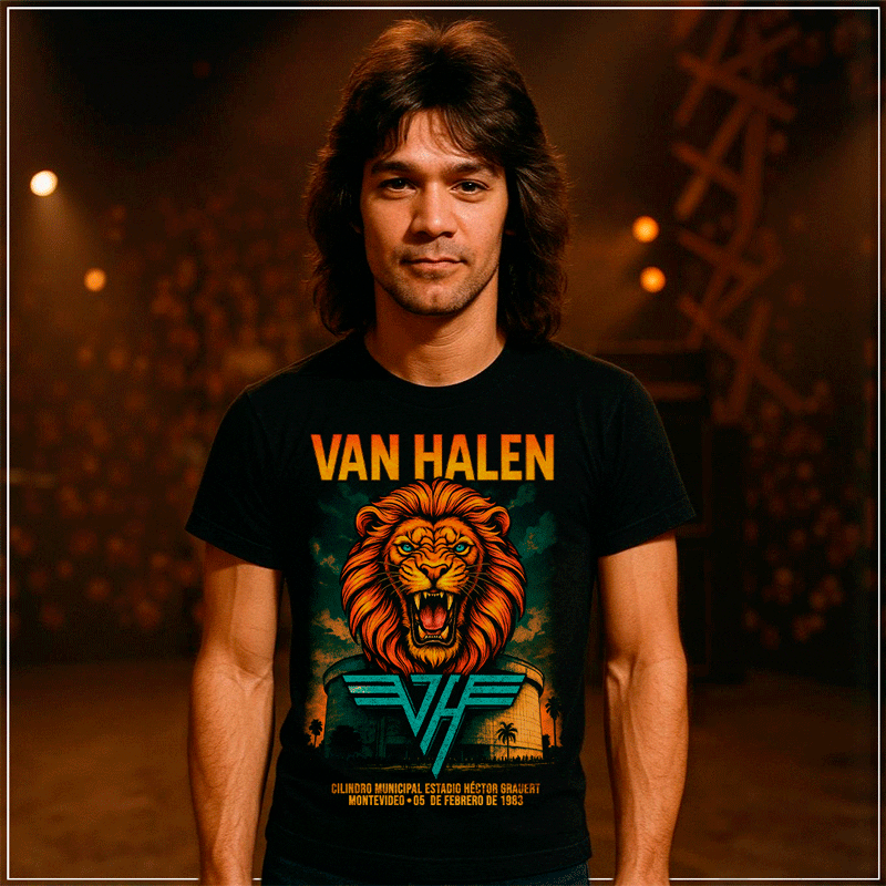 Remera "Van Halen: Cilindo Municipal // Montevideo 1983" - Imagen 2
