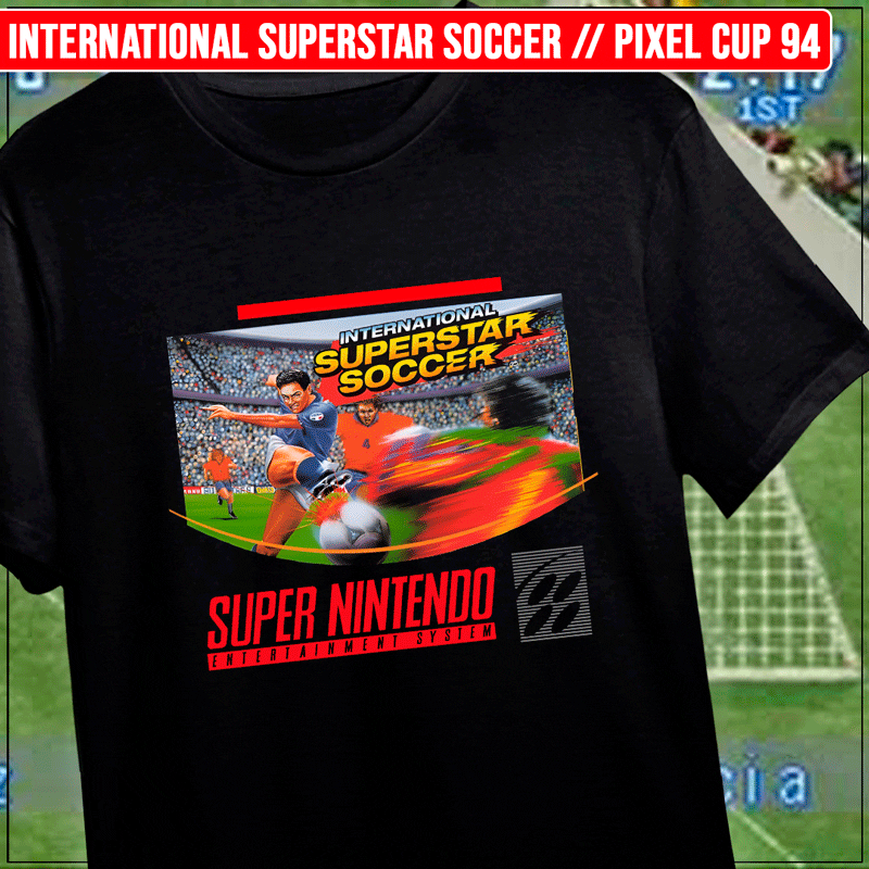 Remera "International Superstar Soccer: Pixel Cup 94"