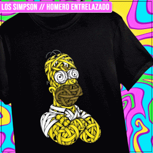 Remera "Los Simpson: Homero Entrelazado"