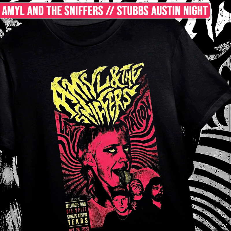 Remera "Amyl and the sniffers: Stubbs Austin Night"