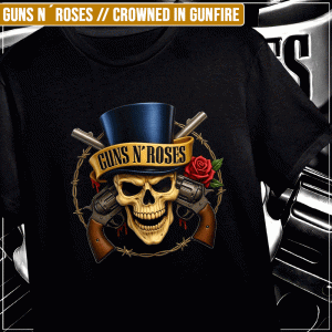 Remera "Guns n´ Roses: Crowned in Gunfire"