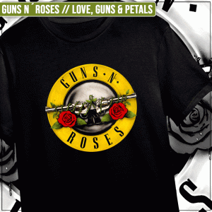 Remera "Guns n´ Roses: Love, Guns & Petals"