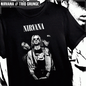 Remera "Nirvana: Trío Grunge"