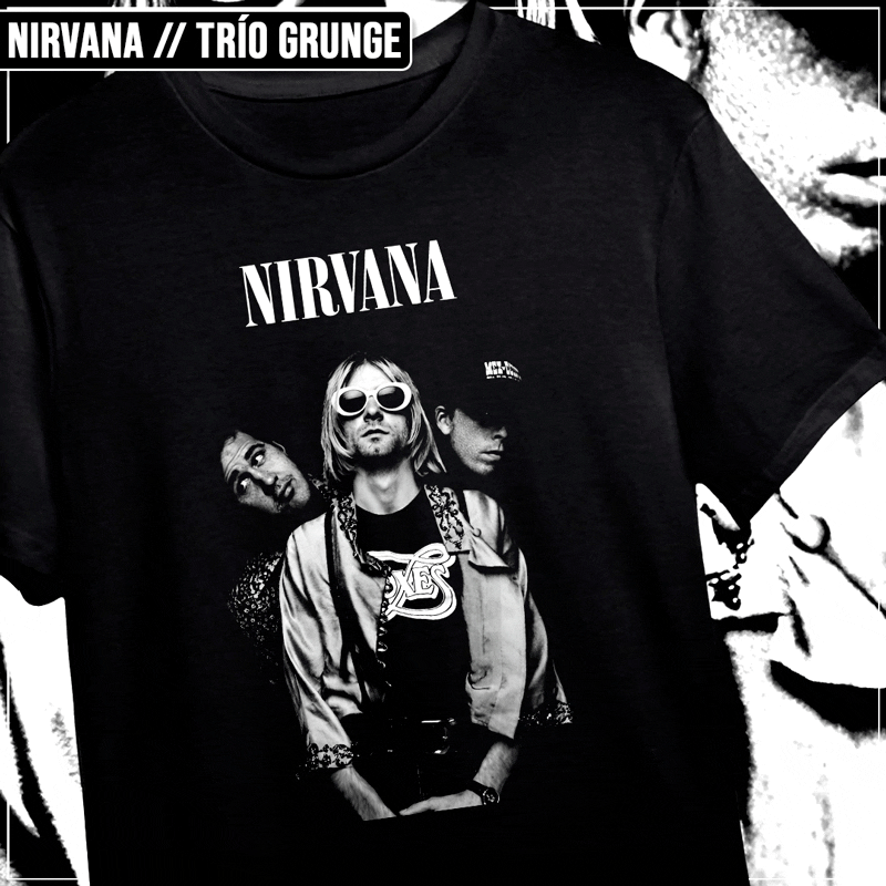 Remera "Nirvana: Trío Grunge"