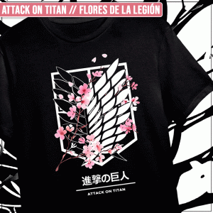 Remera "Attack on Titan: Flores de la Legión"