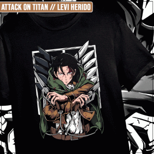 Remera "Attack on Titan: Levi Herido"