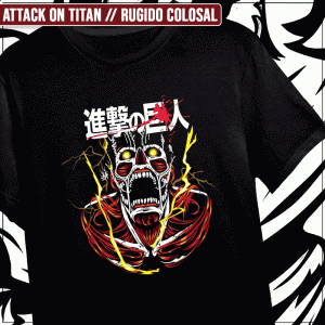 Remera "Attack on Titan: Rugido Colosal"