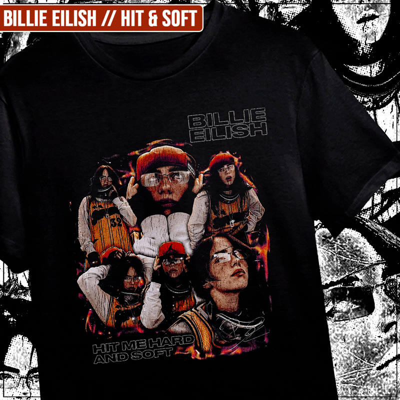 Remera "Billie Eilish: Hit & Soft"