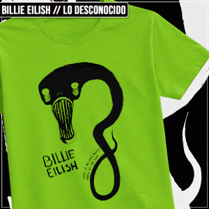 Remera "Billie Eilish: Lo Desconocido"