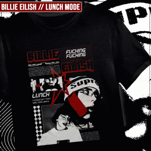 Remera "Billie Eilish: Lunch Mode"