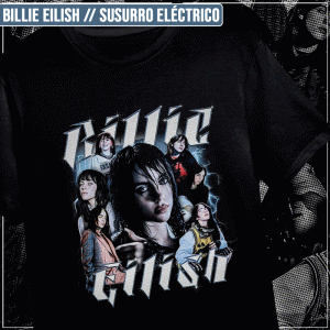 Remera "Billie Eilish: Susurro Eléctrico"
