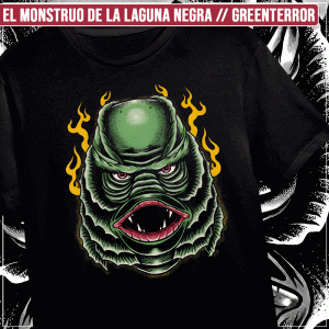 Remera "El monstruo de la Laguna Negra: GreenTerror"