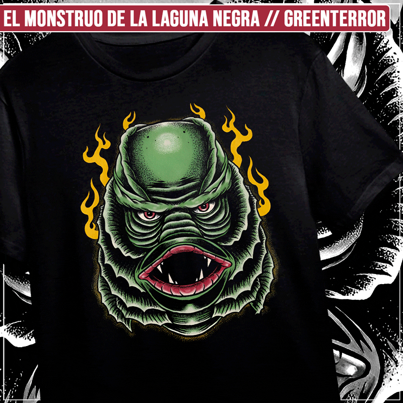 Remera "El monstruo de la Laguna Negra: GreenTerror"