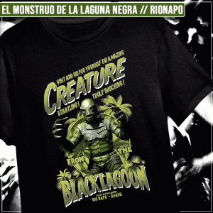 Remera "El monstruo de la Laguna Negra: RioNapo"