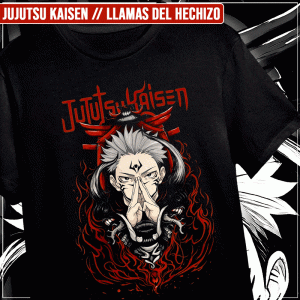Remera "Jujutsu Kaisen: Llamas del Hechizo"