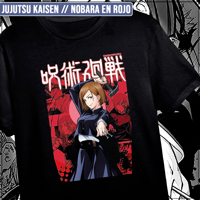 Remera "Jujutsu Kaisen: Nobara en Rojo"