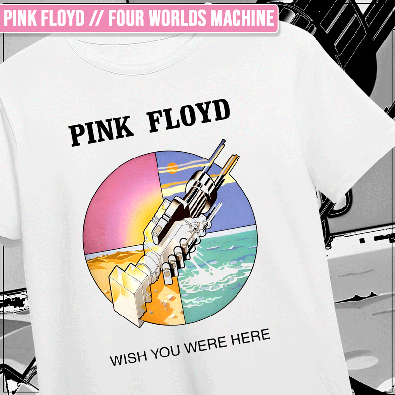 Remera "Pink Floyd: Four Worlds Machine"