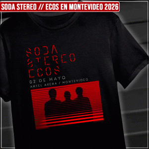 Remera "Soda Stereo: Ecos en Montevideo 2026"