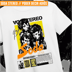 Remera "Soda Stereo: Poder Decir Adiós"