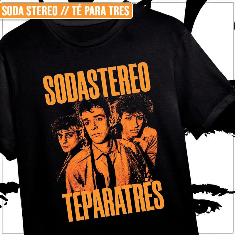 Remera "Soda Stereo: Té para tres"