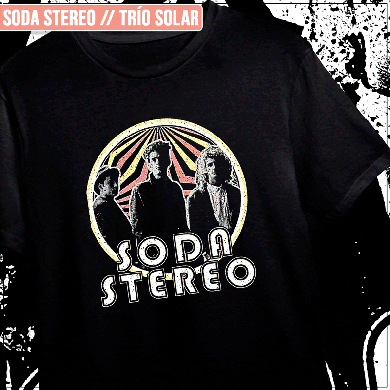 Remera "Soda Stereo: Trío Solar"